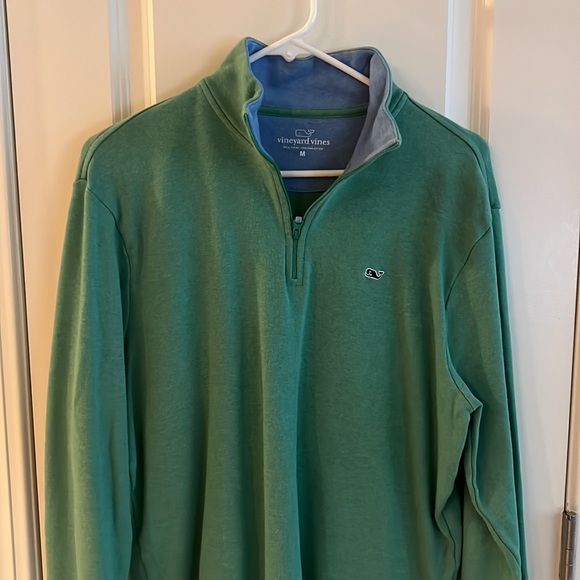 Vineyard Vines Mens 1/4 Zip Pima Cotton - Medium - Picture 2 of 3